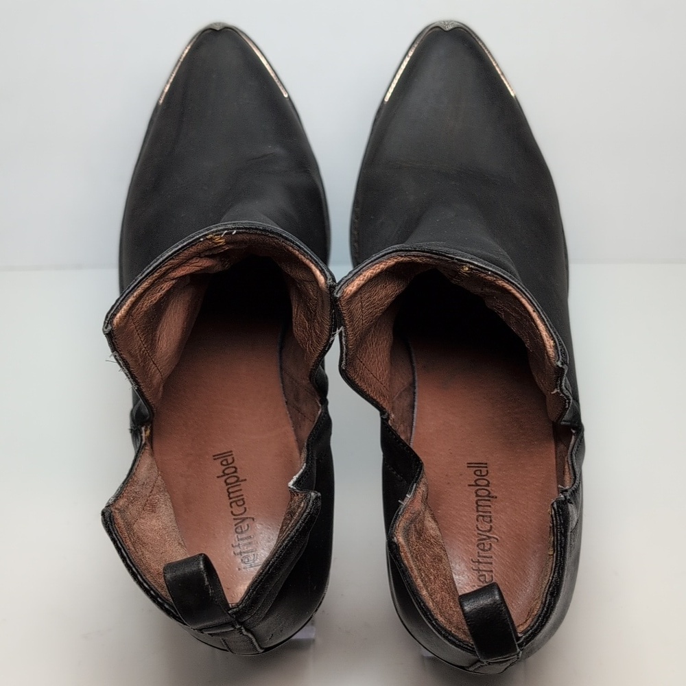 Jeffrey Campbell Cromwell black western ankle boots woman's size 8.5 - Picture 8 of 16